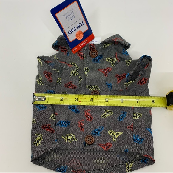 Top Paw Dog Apparel Set Of Two Shirts Feast Mode And Dinosaur Print New size XS - Picture 13 of 15
